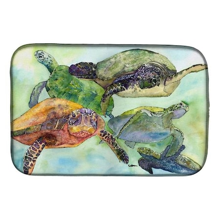 Carolines Treasures Carolines Treasures 8549DDM Turtle Dish Drying Mat 8549DDM